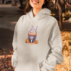 Halloween Coffee Spooky Vampire Fall Pattern Design