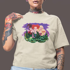 Hocus Pocus Sister Witches Cartoon Style Halloween Design