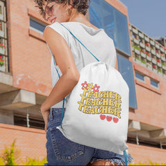 Teacher Teacher Teacher Hippie 60's Apple Flower School Design
