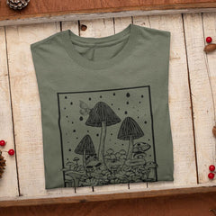 Collection of Mushrooms in the Rain Design