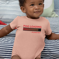 Poo Loading...Please Wait Baby Funny Pattern Design