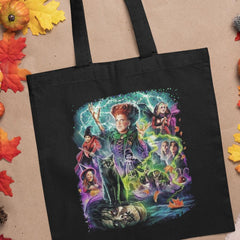 Hocus Pocus Characters Vibrant Halloween Design