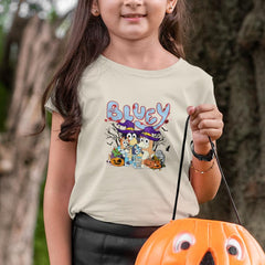 BLUEY Halloween Sign Characters Design
