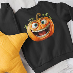 Happy Orange Pumpkin Kids Halloween Character Design