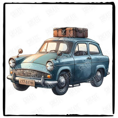 Harry Potter Wesley Magic Car Pattern Design