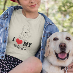 Cute Dog I Love My Bedlington Animal