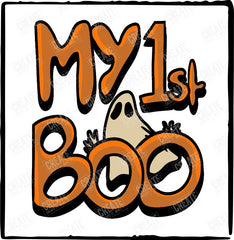 My First Boo Cute Kids Ghost Halloween Design