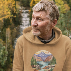 Mountain Scene with Lake Design