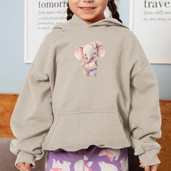 Pink Elephant Cute Tee And Bow Pattern Design