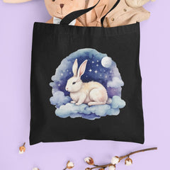 Purple Sky Sleepy Bunny Rabbit Design