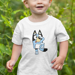 BLUEY Funny Happy Blue Kids TV Design