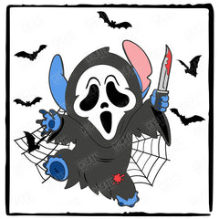 Halloween Stitch Scream Kids Cartoon Design