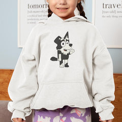 BLUEY Mackenzie Border Collie Waving Pose Kids TV Design