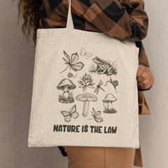 Nature Scene Frog Mushroom Snail Dragonfly Design