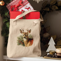 Christmas Deer Mistletoe Merry Xmas Pattern Design