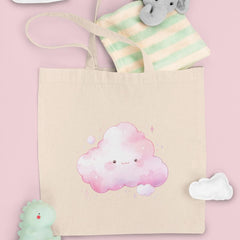 Cute Pink Smiley Cloud Pattern Design