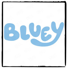 BLUEY Show Sign Blue Kids TV Design