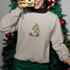 Christmas Chocolate Drink Christmas Tree Pattern Design