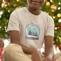 Cute Snow Globe Kids Christmas Character Design
