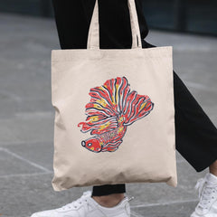 Betta Fish Fighting Fish Pattern Design