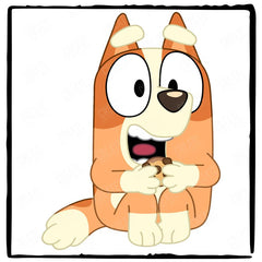 BLUEY BINGO Sitting Happy Blue Kids TV Design