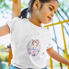 Brown Hair Pruple Ballerina Design