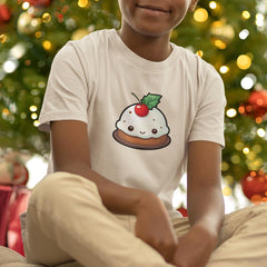 Cute Christmas Pudding Kids Christmas Character Design