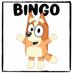 BLUEY Bingo Jumping Happy Blue Kids TV Design