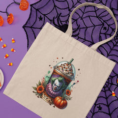 Halloween Coffee Clown Pumpkin Pattern Design