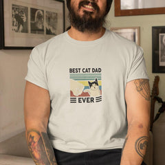 Best Cat Dad Fist Bump Animal Lover Black Sign