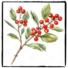 Christmas Plant Pattern Design