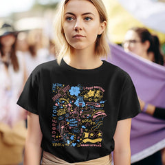 Harry Styles Colourful Doodles Song Album Design