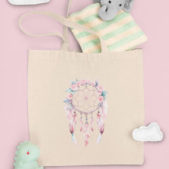Feather Pink Dreamcatcher Pattern Design