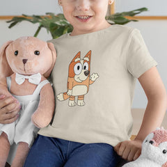 BLUEY Bingo Waving Smiling Happy Blue Kids TV Design