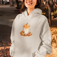 Halloween Coffee Pumpkin Spice Pattern Design