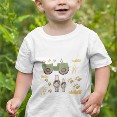 Kids Cute Characters Zebra Paws Animals