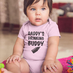 Daddy's Drinking Buddy Funny Baby Pattern Design