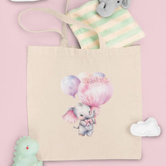 Cute Elephant Birthday Balloons Pattern Design