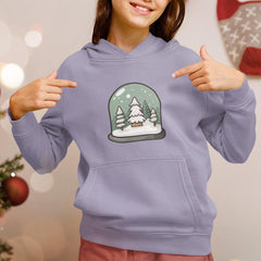 Cute Trees Snow Globe Kids Christmas Character Design