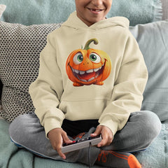 Goofy Orange Pumpkin Kids Halloween Character Design