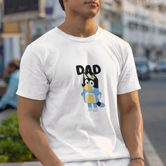 BLUEY Dad Bandit Standing Left Blue Kids TV Design