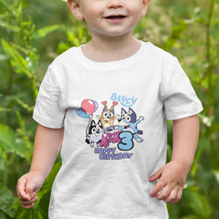 BLUEY Happy Birthday 3 Blue Kids TV Design