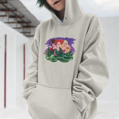 Hocus Pocus Sister Witches Cartoon Style Halloween Design