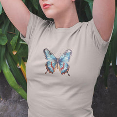 Beautiful Watercolour Blue Butterfly Pattern Design