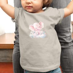 Cute Pink Elephant Cloud Pattern Design