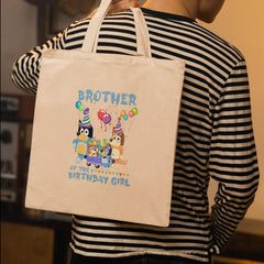 BLUEY Family Brother Of The Bday Girl Blue Kids TV Design