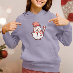 Cute Snowman In Hat Kids Christmas Character Design
