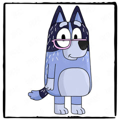 BLUEY Nanna Heeler Dog Kids TV Design