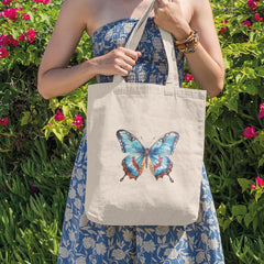 Beautiful Watercolour Blue Butterfly Pattern Design