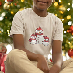 Cute Snowman Family Kids Christmas Character Design